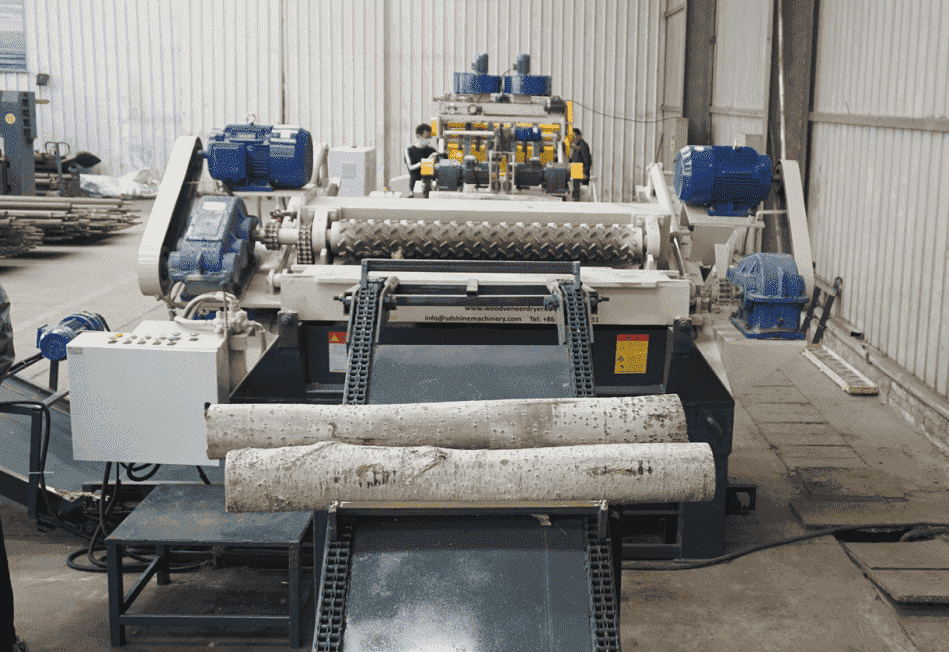 veneer peeling machine