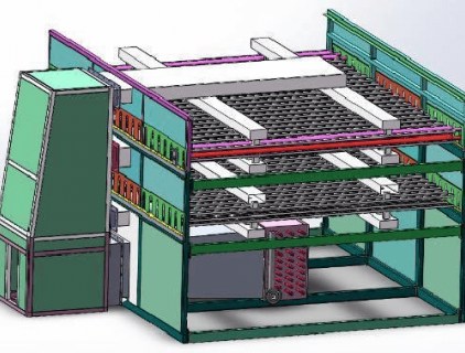2-layer wood veneer dryer