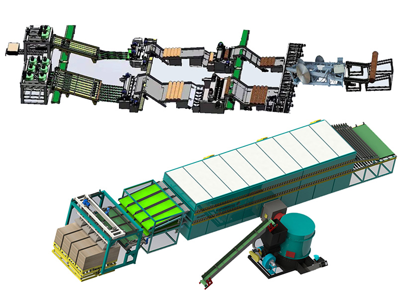 veneer production line